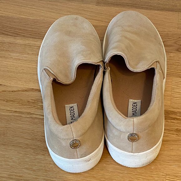 Steve Madden Gills Platform Tan Suede - Picture 7 of 12